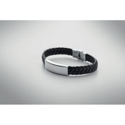 3. Armband i flätat konstläder