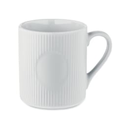 0. Matt ribbad keramikmugg 340 ml