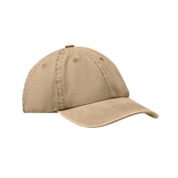 0. basebollkeps med 6 paneler 265 gr/
