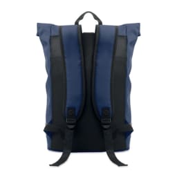 1. Laptop 15" rolltop PU-ryggsäck
