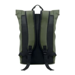 1. Laptop 15'' rolltop PU-ryggsäck