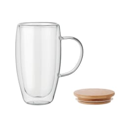 1. Dubbelväggig glasmugg 450 ml