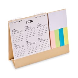 0. Skrivbordskalender med memopad