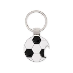 1. Fotbollsnyckelring med öppnare