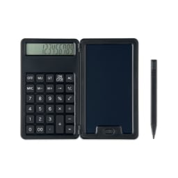 0. Miniräknare med LCD-skrivplatta