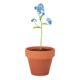 3. Terracotta skål 'forget me not'