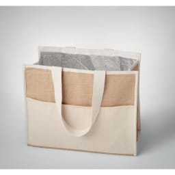 2. Jute och canvas kylväska