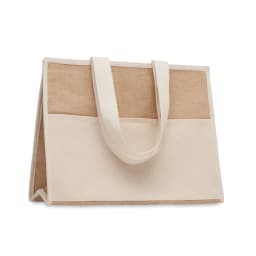 4. Jute och canvas kylväska