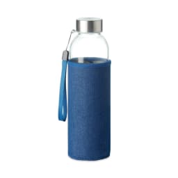 0. Glasflaska i jeansfodral 500 ml