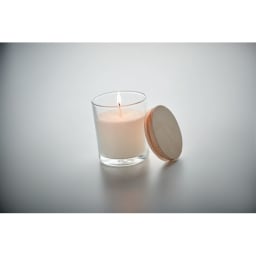 4. Ljus med vaniljdoft i glas