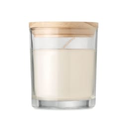 2. Ljus med vaniljdoft i glas