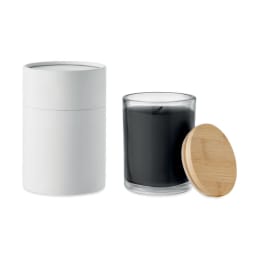 3. Ljus med vaniljdoft i glas