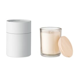 2. Ljus med vaniljdoft i glas