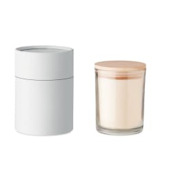 0. Ljus med vaniljdoft i glas
