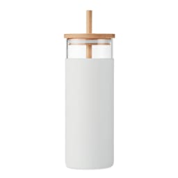 1. Glasbägare 450ml med bambulock