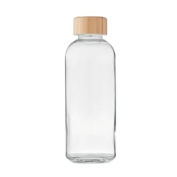 3. Glasflaska med bambulock 650ml