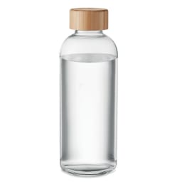 1. Glasflaska med bambulock 650ml
