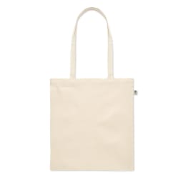 4. Tygpåse i ekologisk bomull med långa handtag