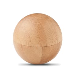 1. Läppbalsam i rund bambuask