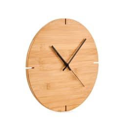 2. Rund väggklocka av bambu