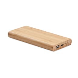0. 6000 mAh Powerbank i bambu