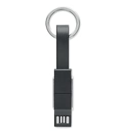 1. Nyckelring med 4-i-1 kabel