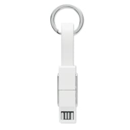 1. Nyckelring med 4-i-1 kabel