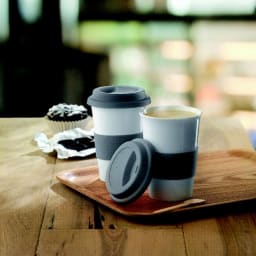 1. Keramik mugg med lock och grep
