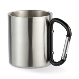 0. Metallmugg med karbinhake