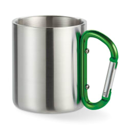 0. Metallmugg med karbinhake