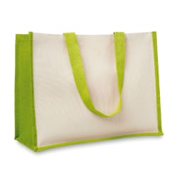 0. Shoppingkasse i jute/canvas
