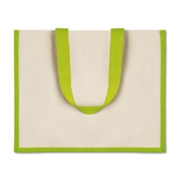 1. Shoppingkasse i jute/canvas