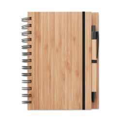0. Anteckningsbok i Bambu m/ penna