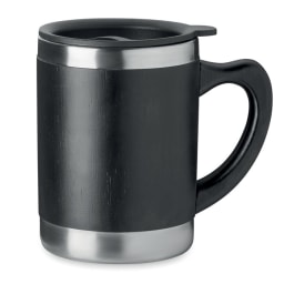 0. Mugg rostfritt och Bambu 300ml