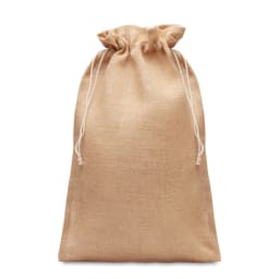 0. Presentpåse jute large 30x47cm