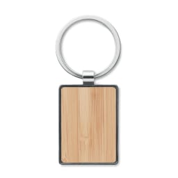 2. Rektangulär nyckelring i bambu
