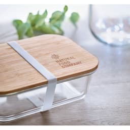 1. Lunchbox i glas/bambu