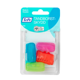 3. 4-pack TePe® Brush Head Cap tandborstskydd