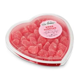 1. Karl Fazer Mjölkchokladpraliner & Röda  geléhjärtan