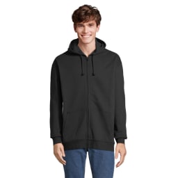 0. CARTER Hoodie med hel dragkedja