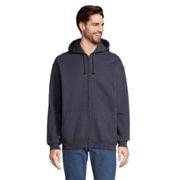 0. CARTER Hoodie med hel dragkedja