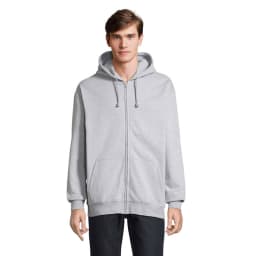 0. CARTER Hoodie med hel dragkedja