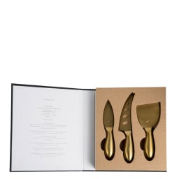 0. CHEESE KNIFE SET FORMAGGI GOLD