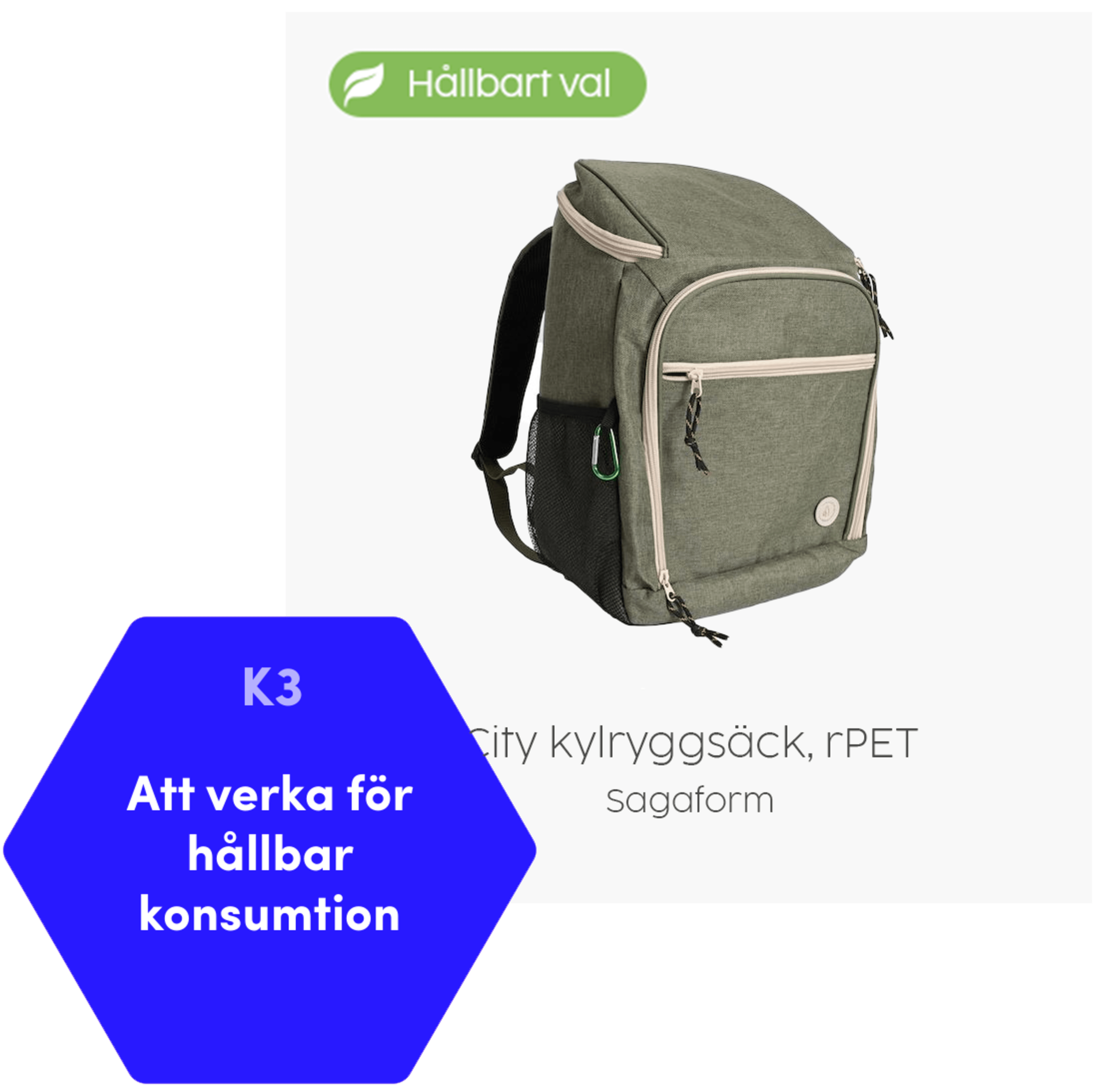 Exempel på produkt med Charmas logotyp.