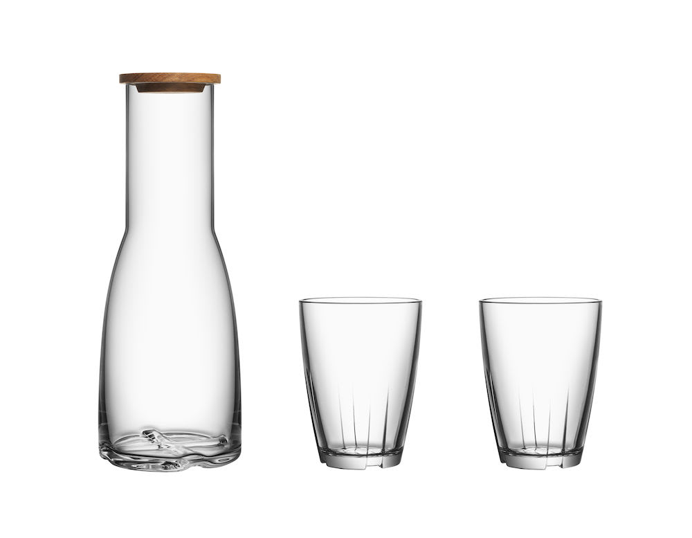 Bruk klar karaff + 2 tumbler stora