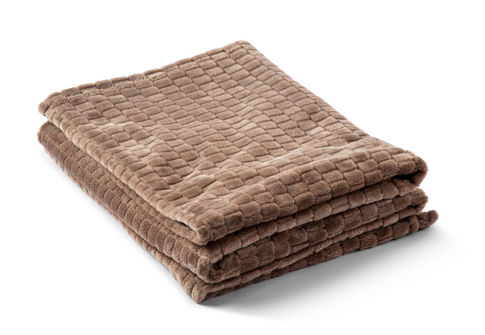 Fleece Plaid Jaquard Nougat