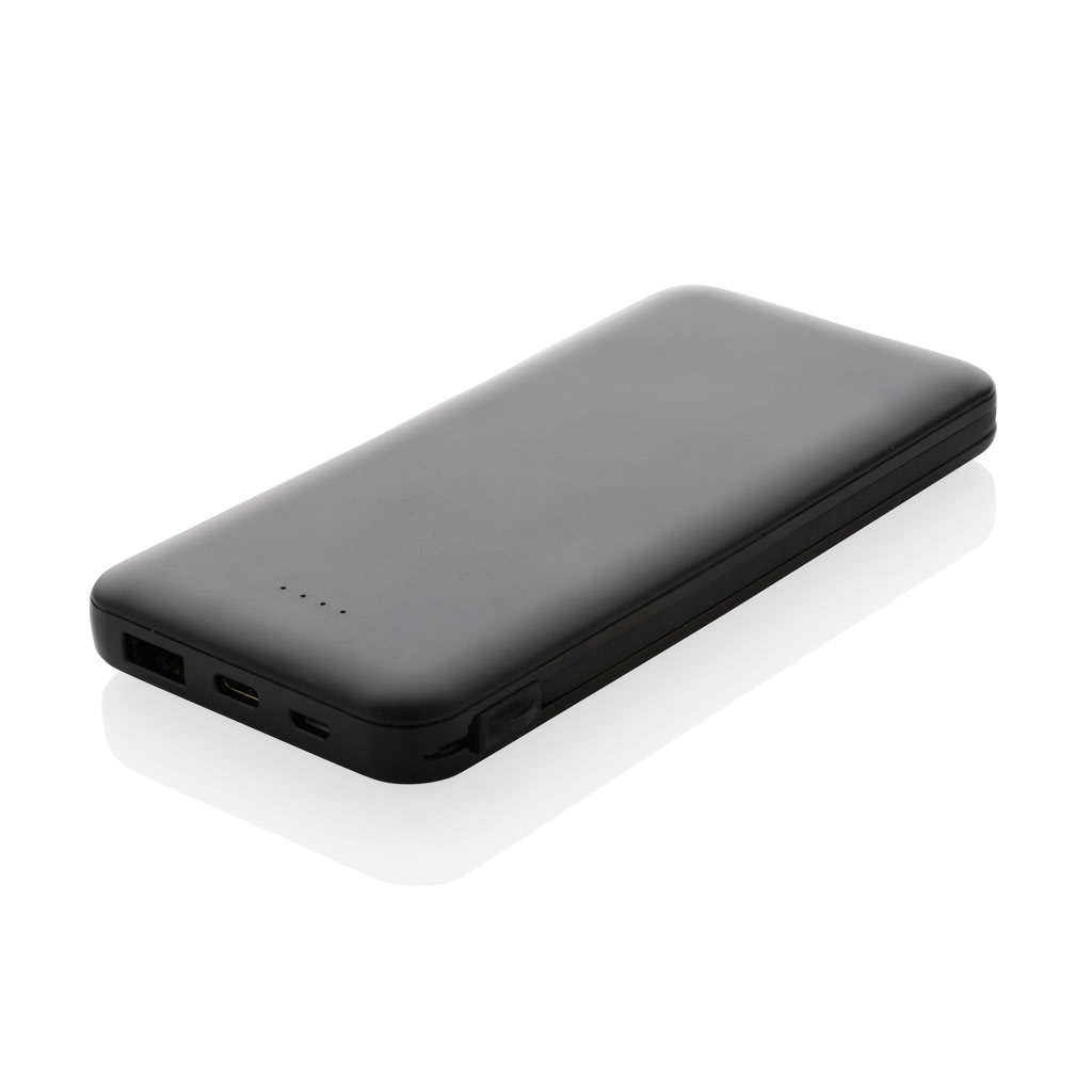 Lockhart 10.000mAh powerbank, integrerade kablar, RCS plast