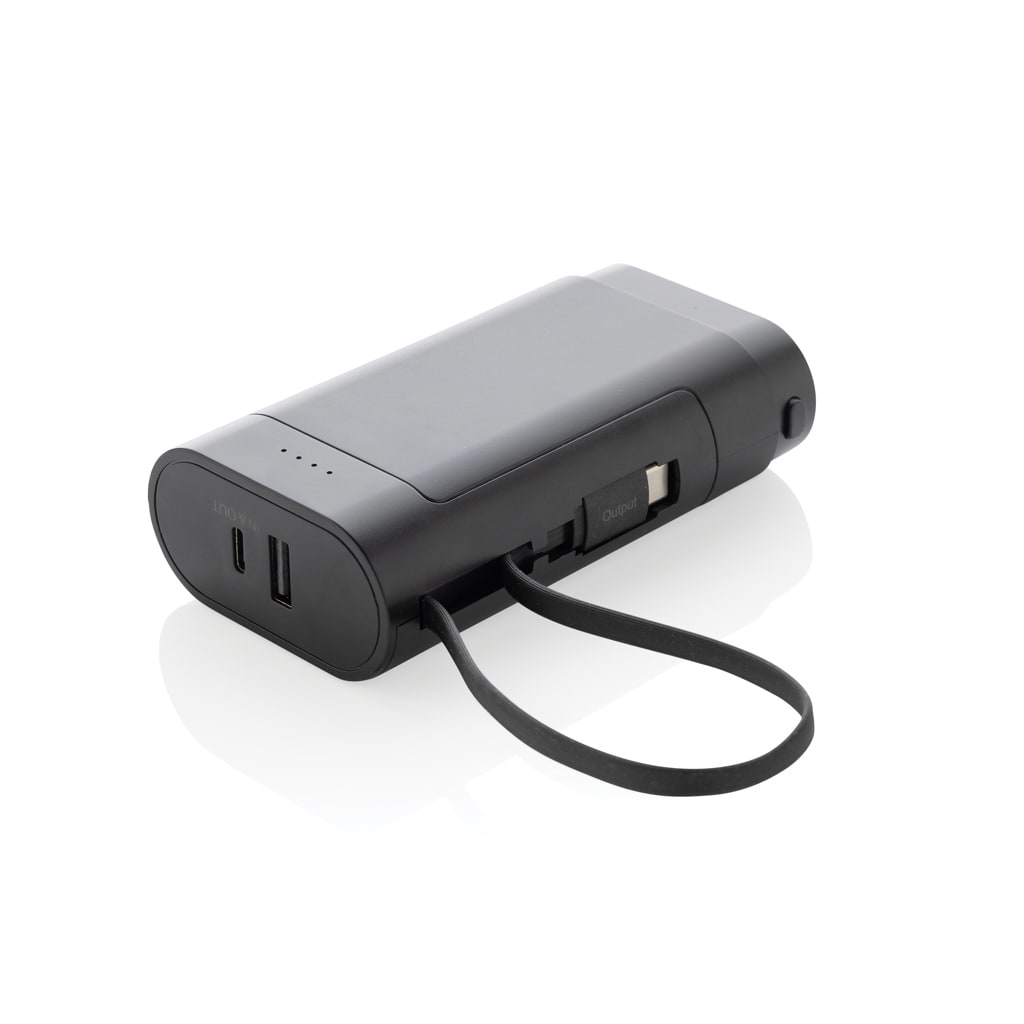 CycleCell 10.000 mAh powerbank med aftageligt batteri