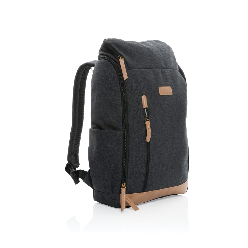 Impact AWARE™ 15" laptopryggsäck i 16 oz. återvunnen canvas