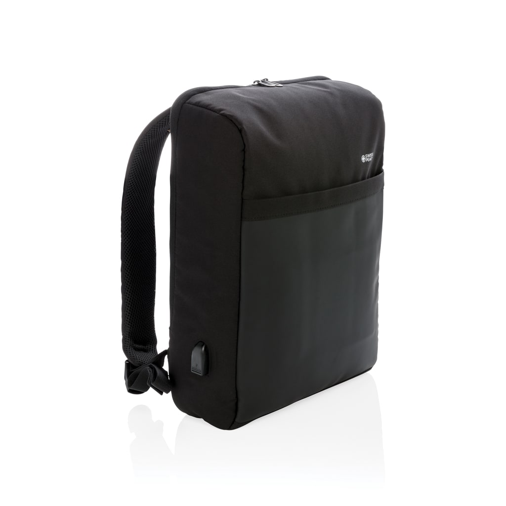 Swiss Peak 15" stöldskyddad RFID & USB-ryggsäck, PVC-fri